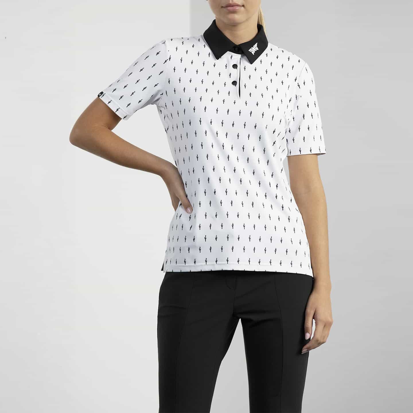 Women's Cactus Print Polo