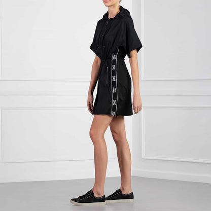 Women's Hooded Cinched Waist Dress