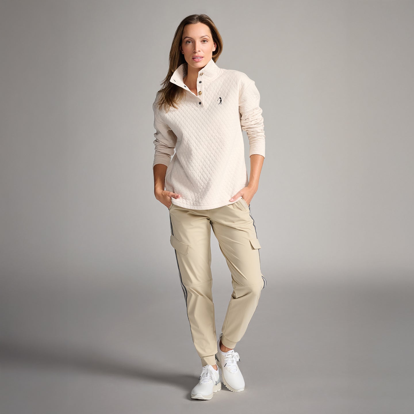 Women's #SheGolfs Quilted Pullover