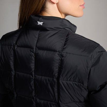 Women's Ribbed Waist Short Sleeve Puffer Jacket