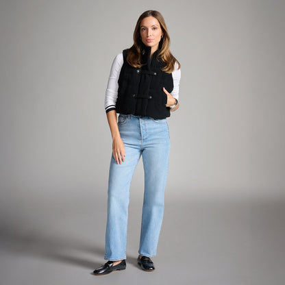 Women's Cozy Corduroy Puffer Vest