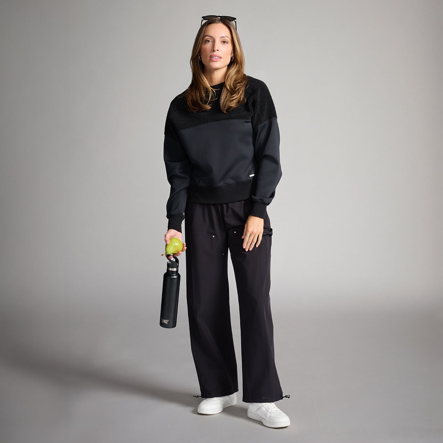 Women's Black Shadow Sweater