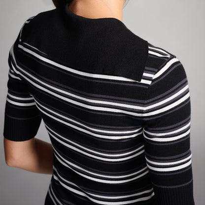 Women's Lapel Knitted Top