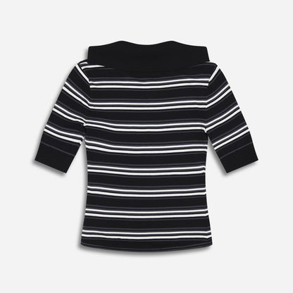 Women's Lapel Knitted Top