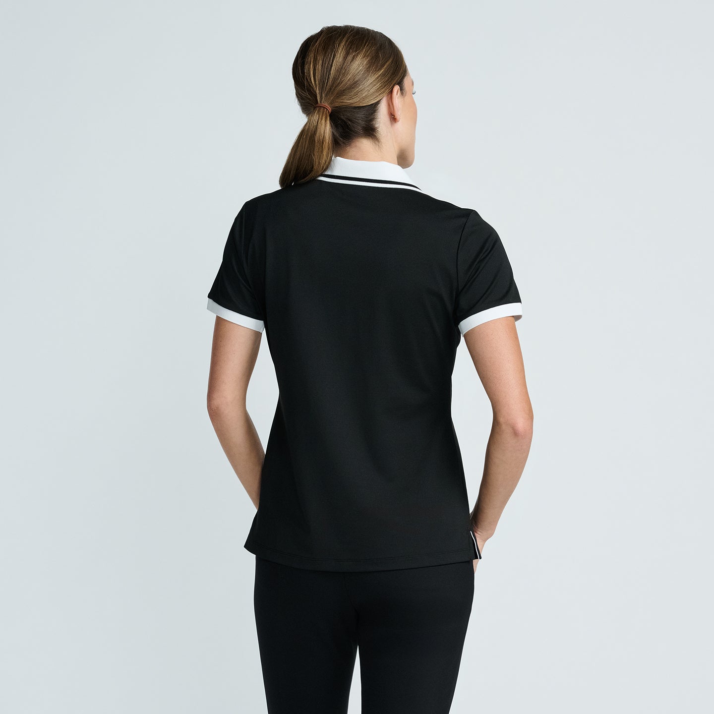 Women's Asymmetrical Snap Collar Polo