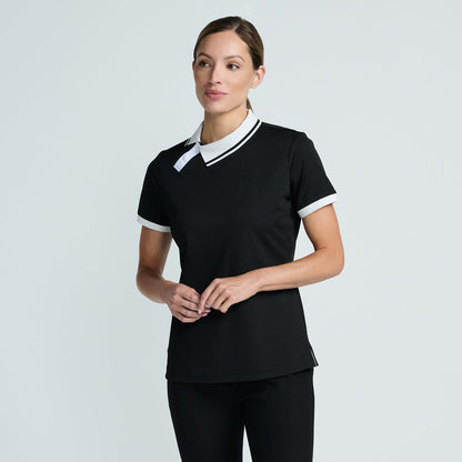 Women's Asymmetrical Snap Collar Polo