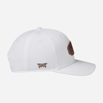 6-Panel Curved Bill Snapback Patch Cap