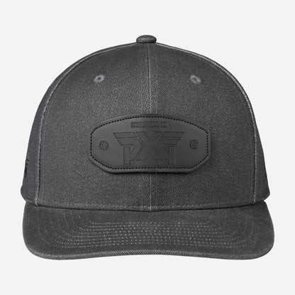 6-Panel Curved Bill Snapback Patch Cap