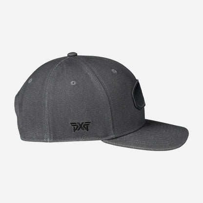 6-Panel Curved Bill Snapback Patch Cap