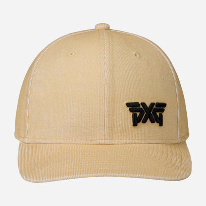 6-Panel Curved Bill Snapback Corduroy