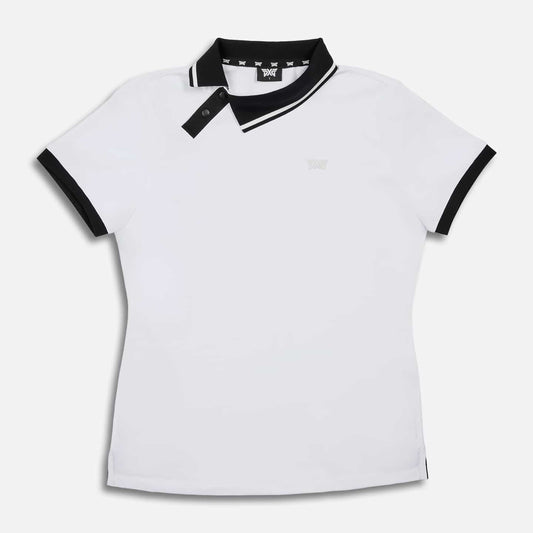 Women's Asymmetrical Snap Collar Polo