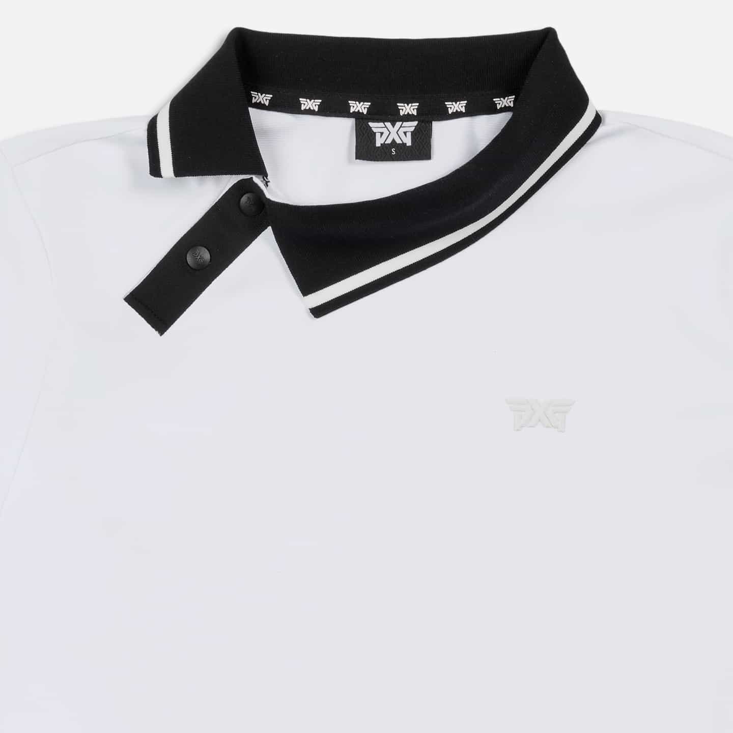 Women's Asymmetrical Snap Collar Polo