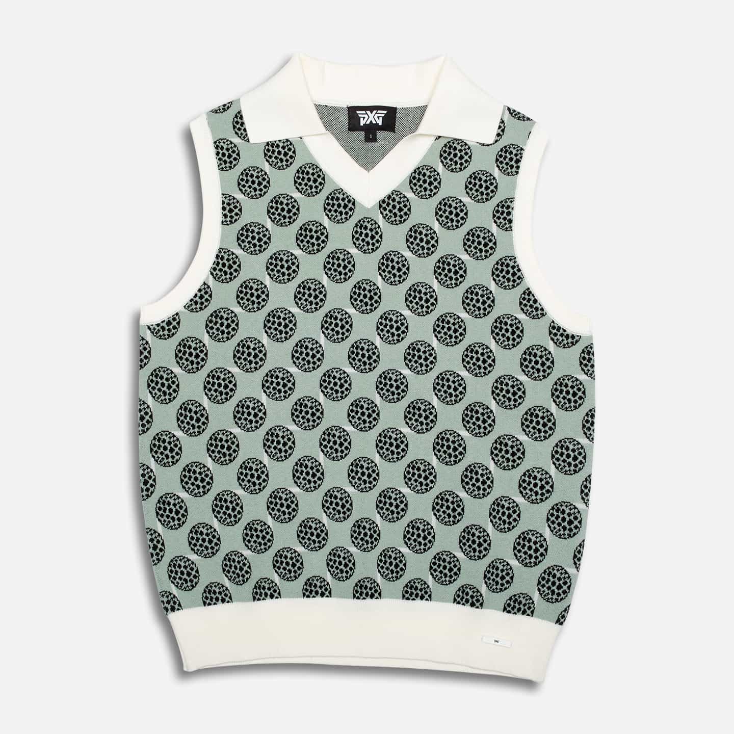 Women's Golf Ball Motif Sleeveless Top