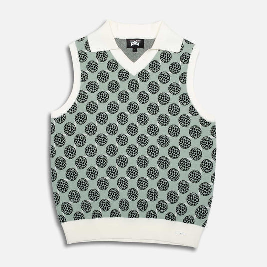 Women's Golf Ball Motif Sleeveless Top