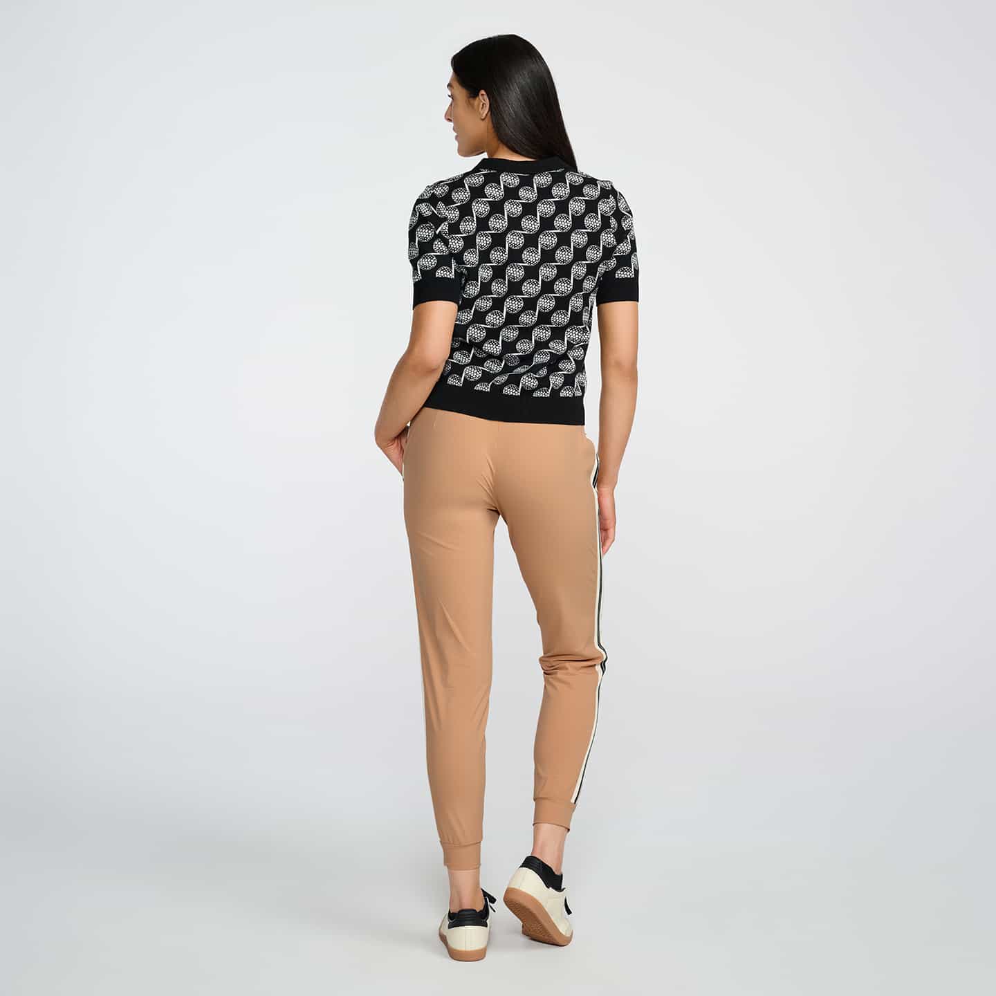 Women's Knitted Side Stripe Joggers