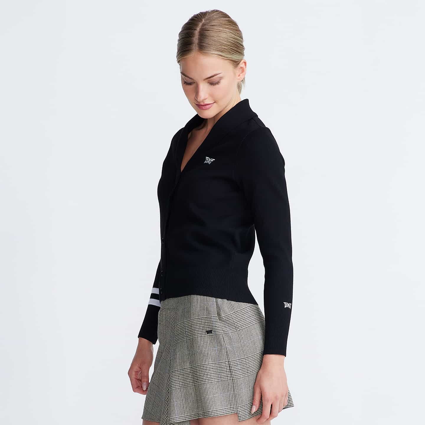 Women's Rolled Collar Cardigan