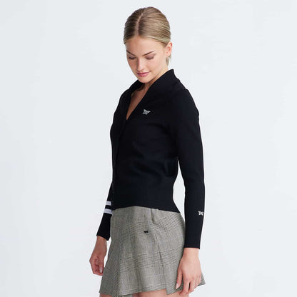 Women's Rolled Collar Cardigan