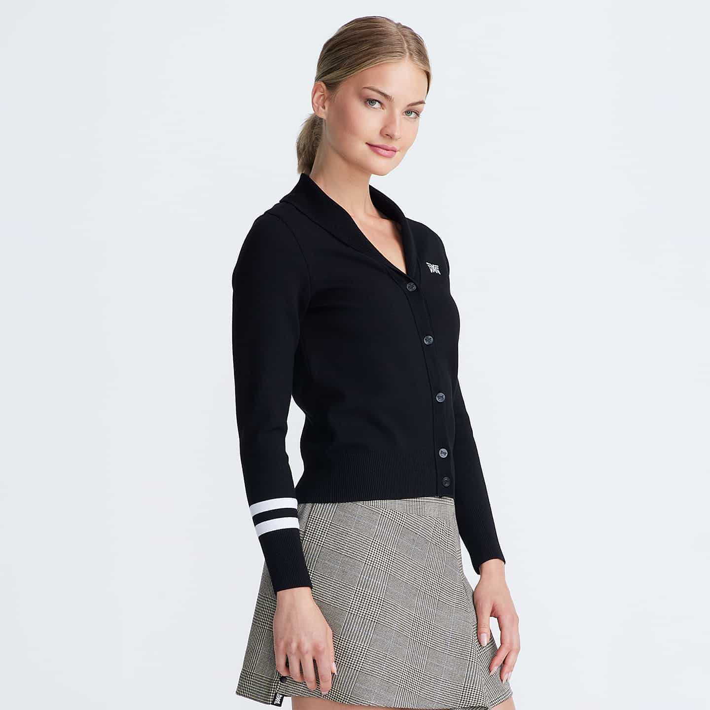Women's Rolled Collar Cardigan