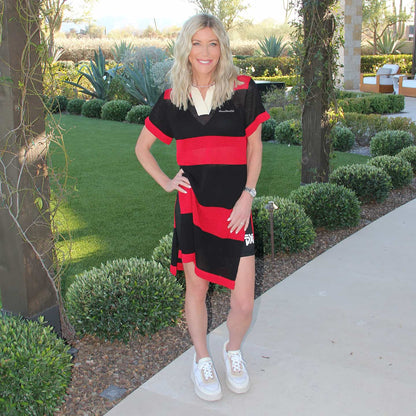 Women's Varsity Pointelle Tunic Dress